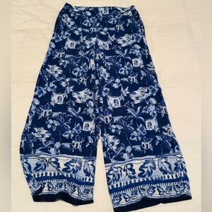 LOFT 🩵 Fluid Pull On Wide Leg Pants